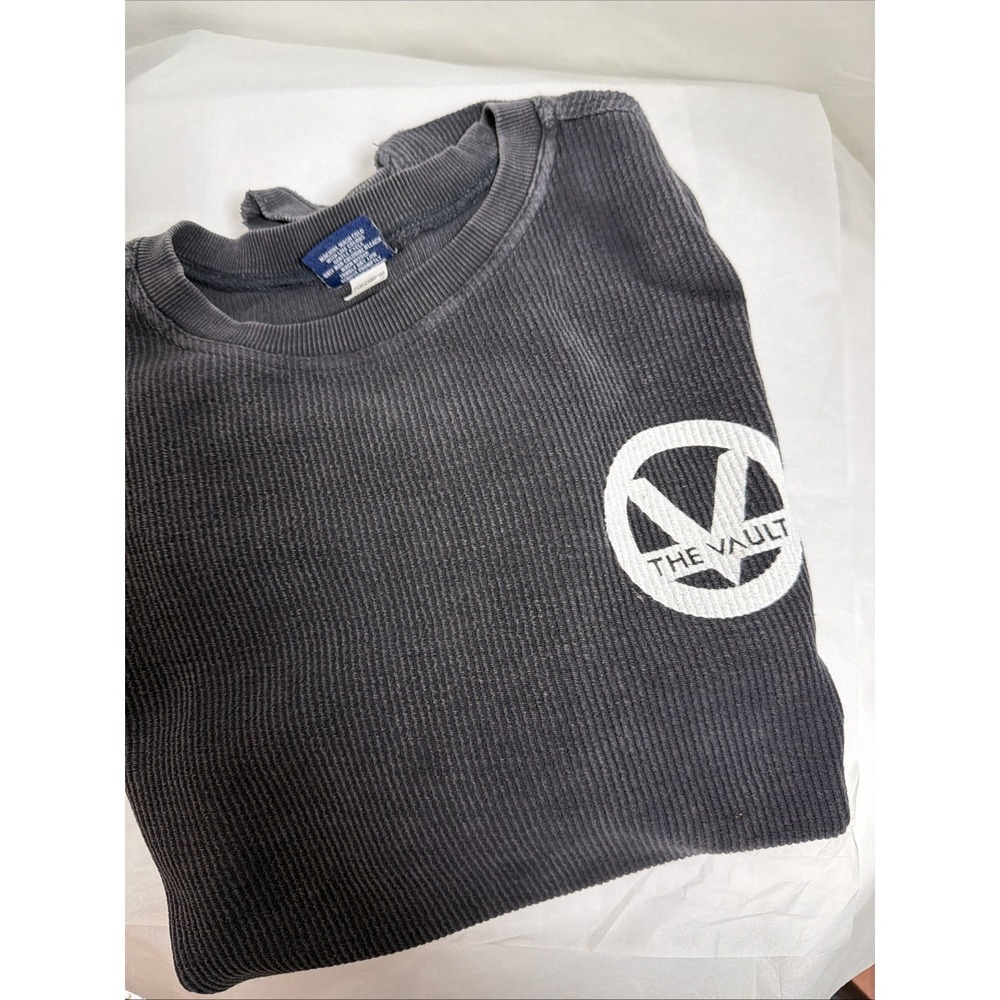 Charles River Apparel Sweatshirt Mens Medium Blue Ribbed Cotton LS The Vault